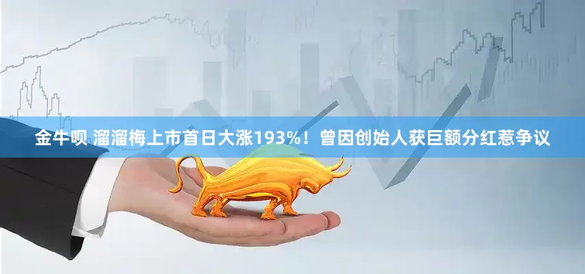 金牛呗 溜溜梅上市首日大涨193%！曾因创始人获巨额分红惹争议